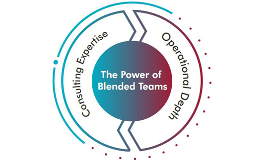 The power of blended teams Protiviti’s unmatched consulting experience and Robert Half ’s deep operational expertise to build resource teams, customized with clients, to address any challenge